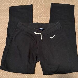 Nike Black Sweatpants with White Swoosh
